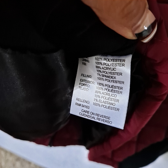 Burgundy Andrew Marc Puffer Vest - Picture 8 of 8